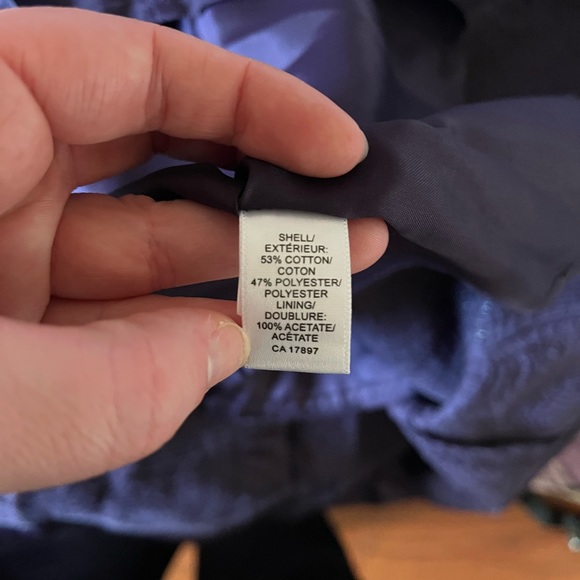 BANANA REPUBLIC PLEATED PURPLE DRESS WITH TEXTURED PATTERN - LIKE NEW - Picture 4 of 5